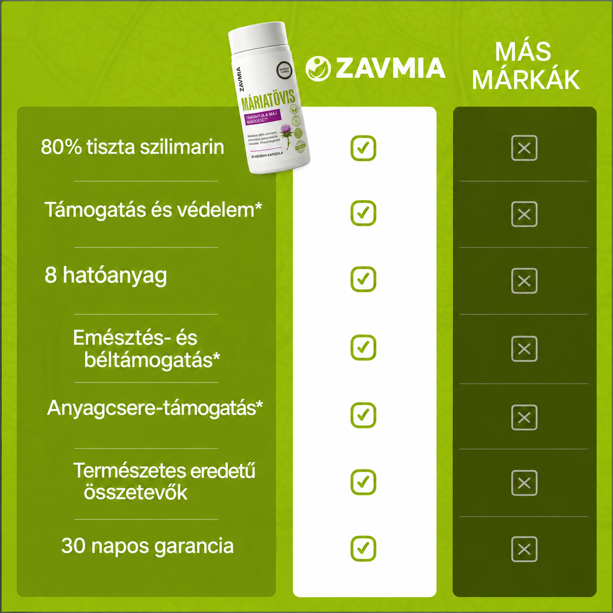 ZAVMIA – Máriatövis · májtámogatás
