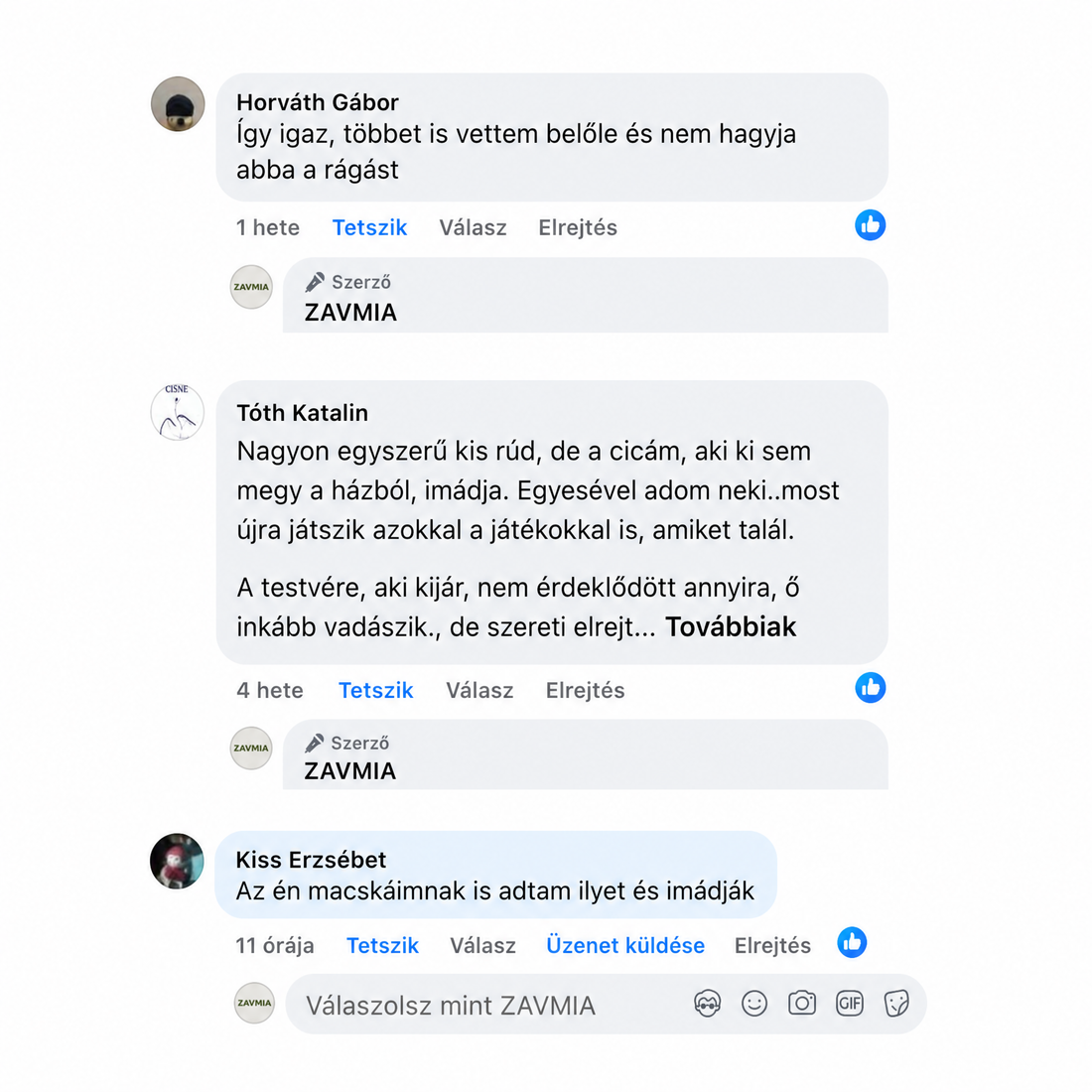 További Facebook-vélemények